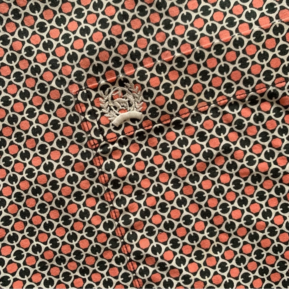 Cinch Black and Salmon Casual Button Down Shirt - Picture 3 of 5